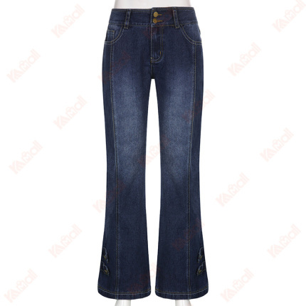 flare bottom jeans